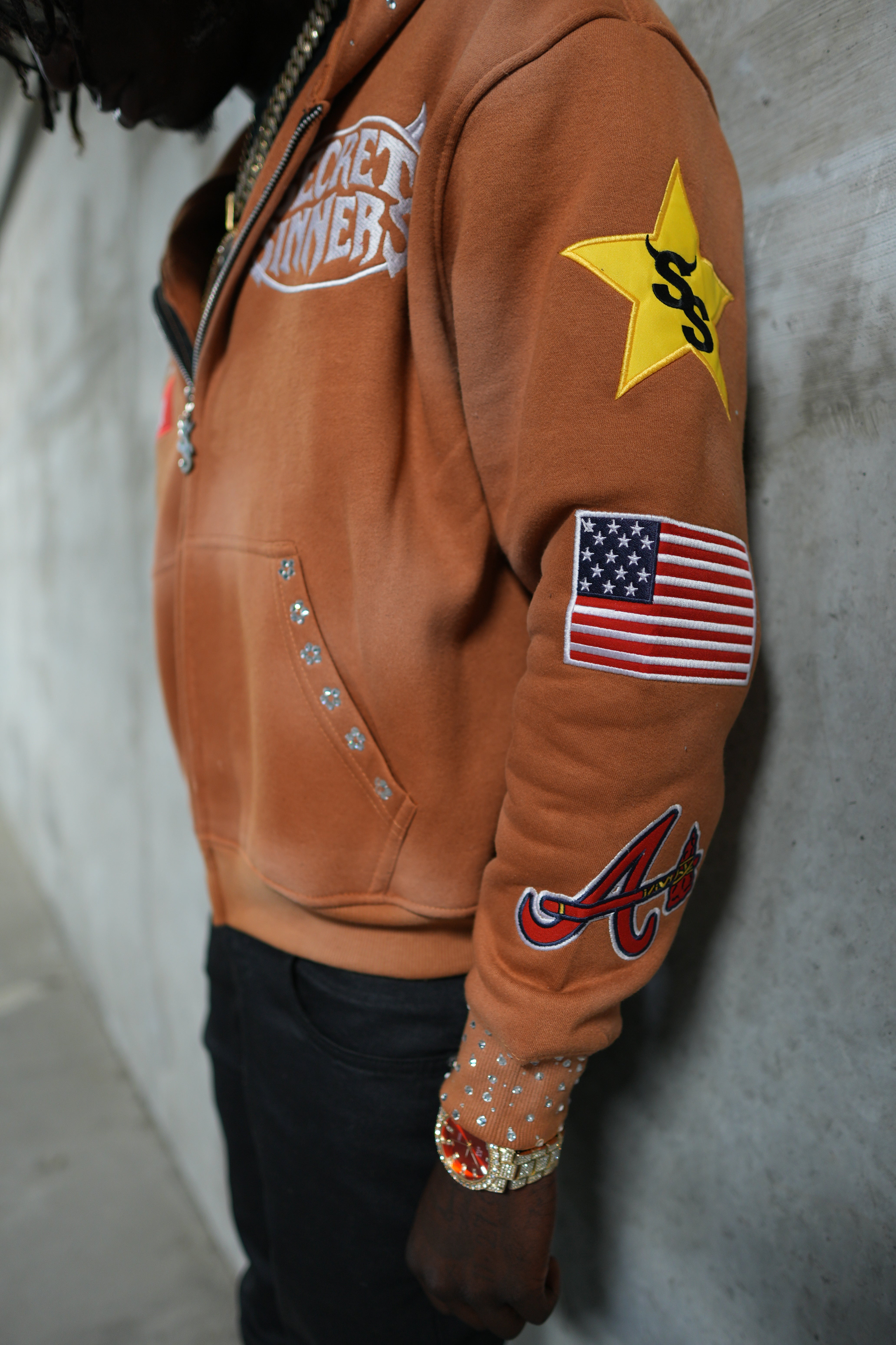 Brown Finale Zip-Up