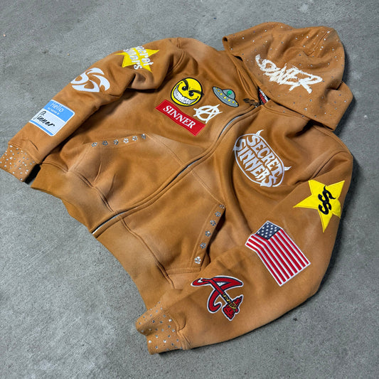 Brown Finale Zip-Up