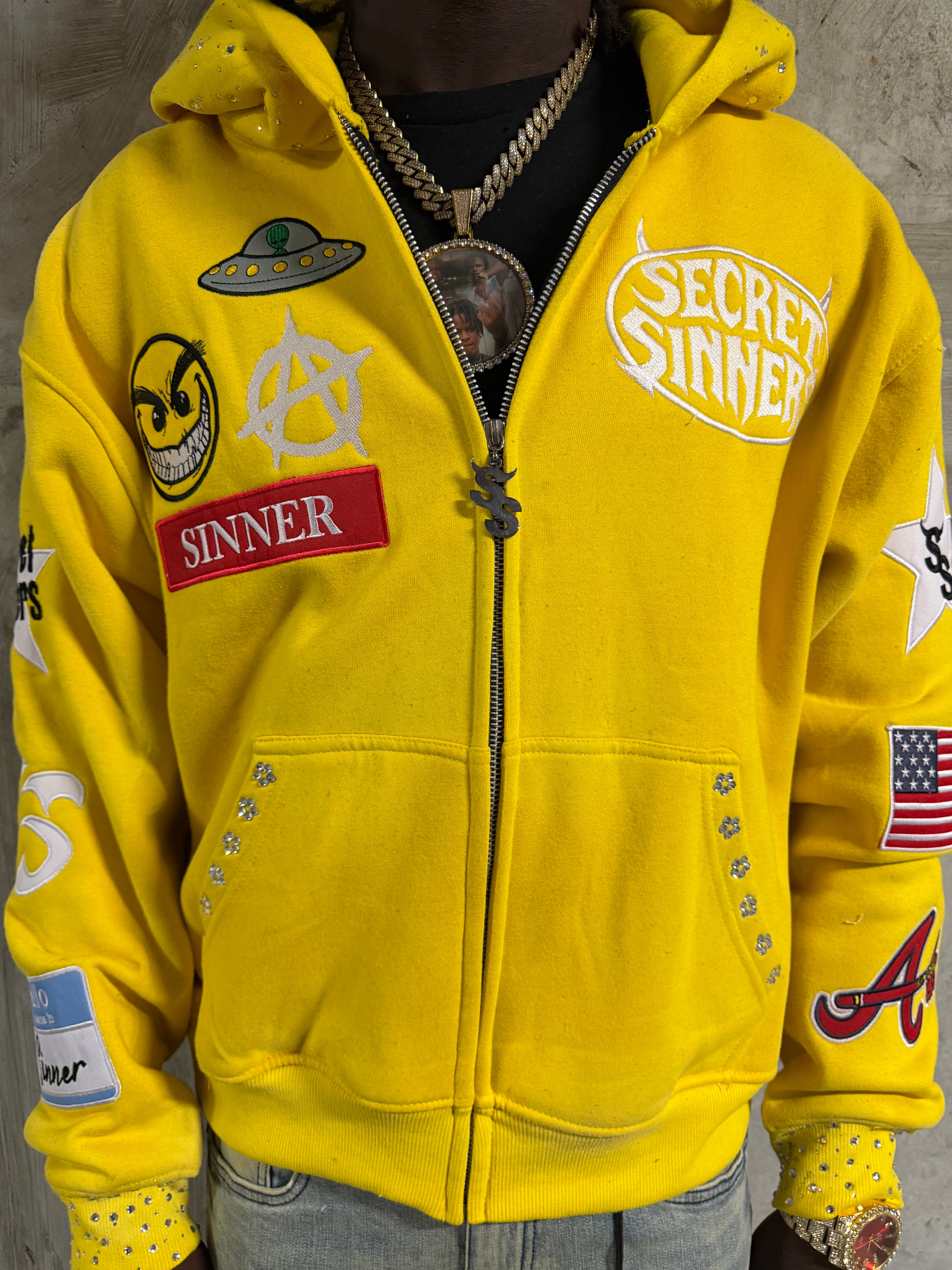 Yellow Finale Zip-Up