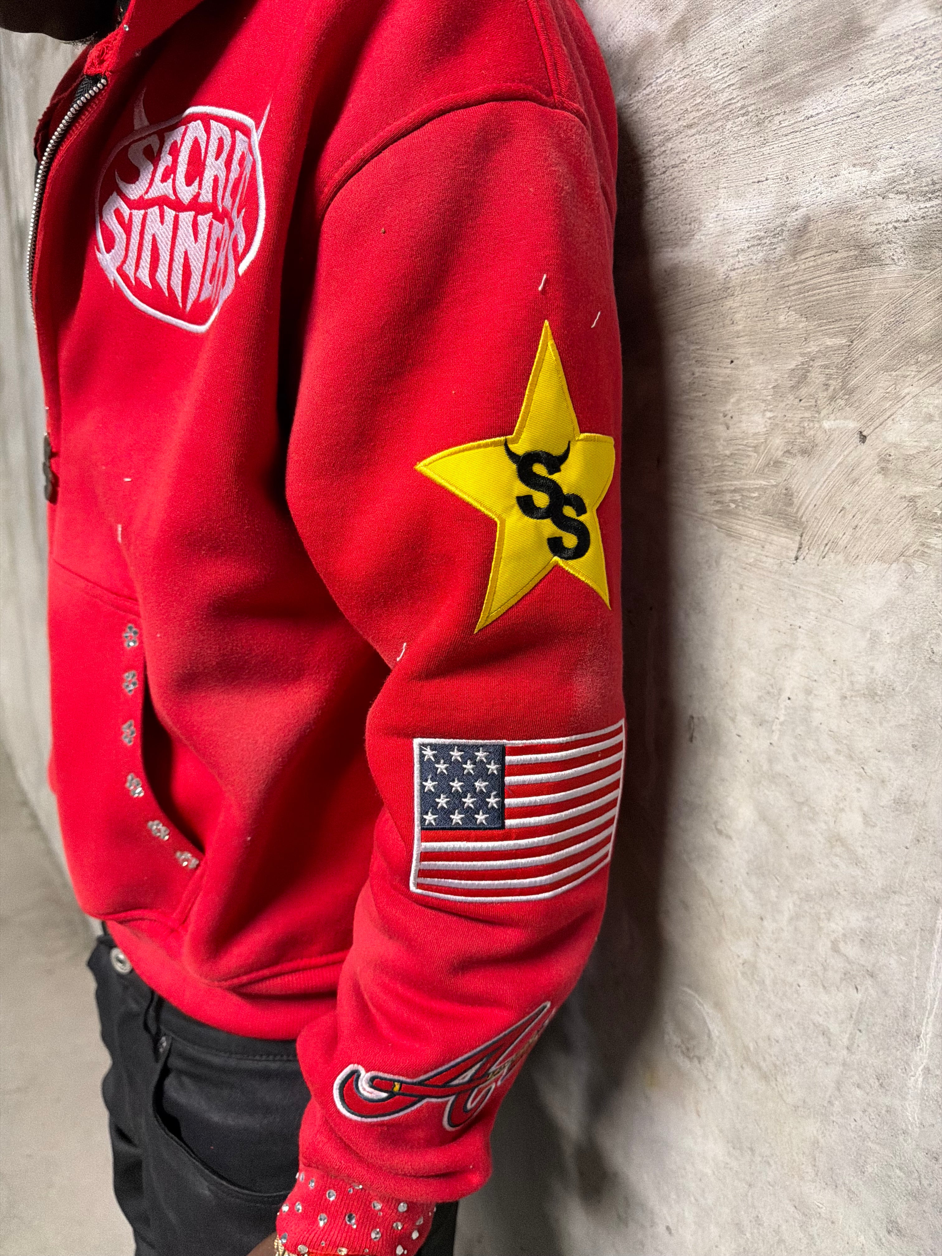 Red Finale Zip-Up