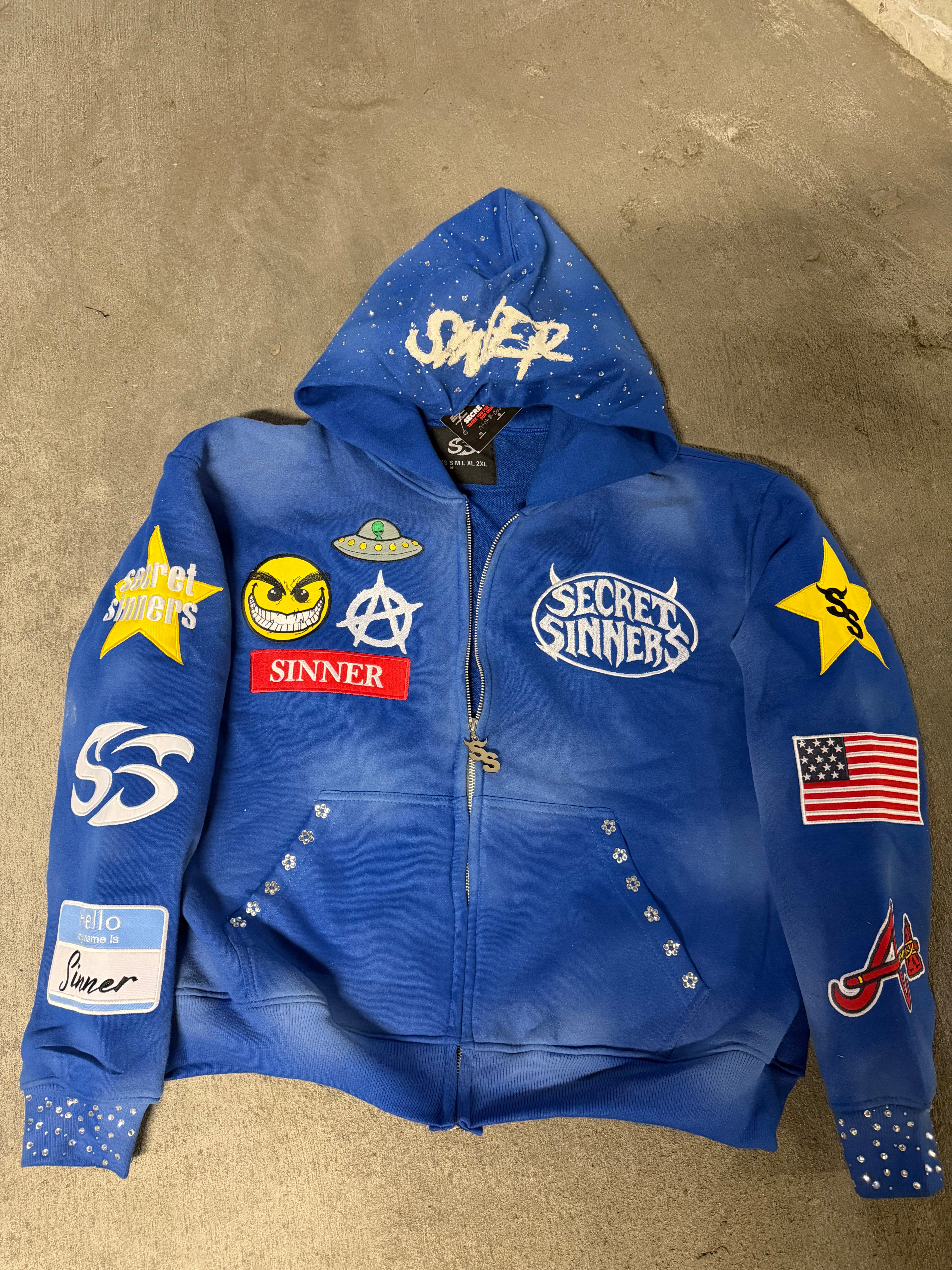 Blue Finale Zip-Up