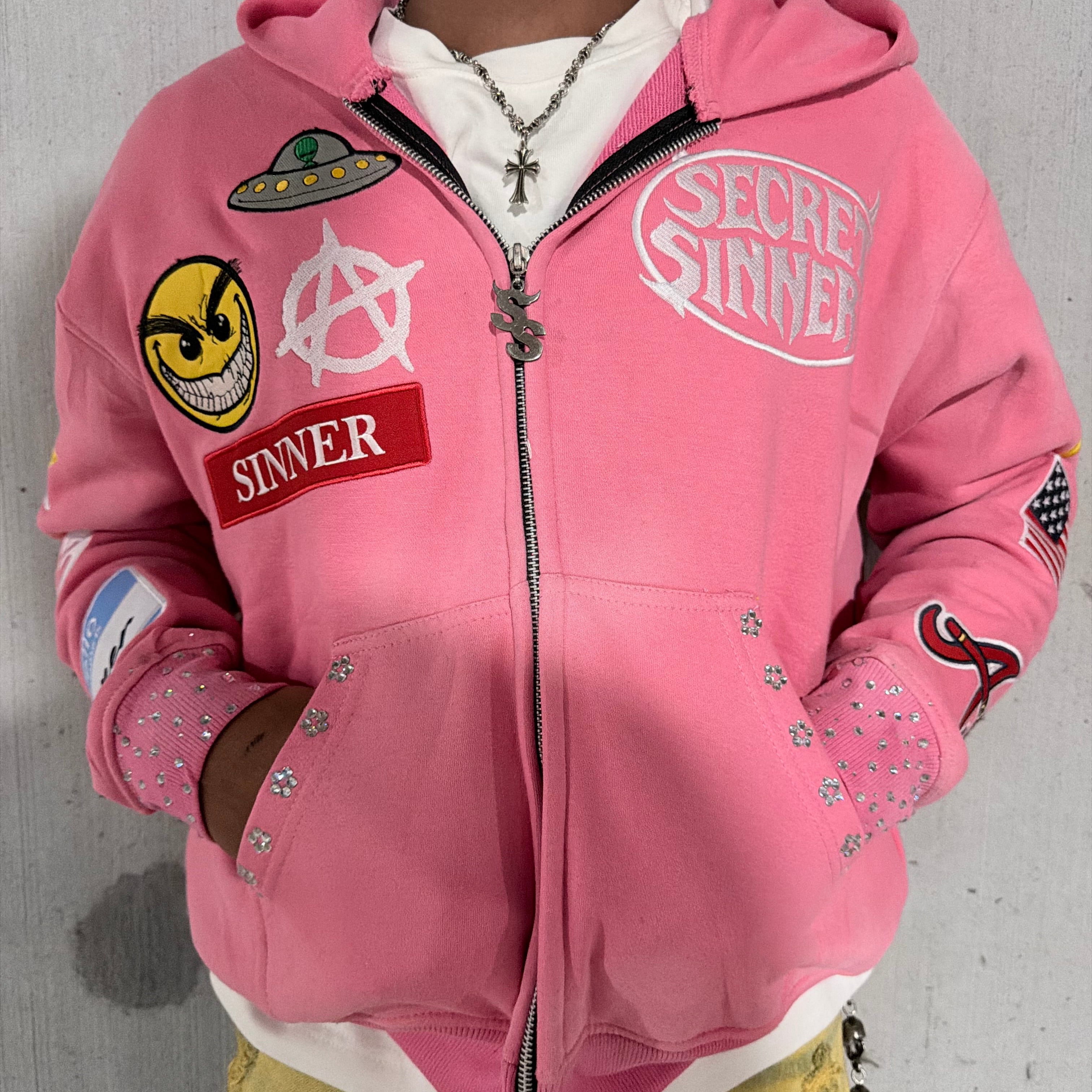Pink Finale Zip-Up