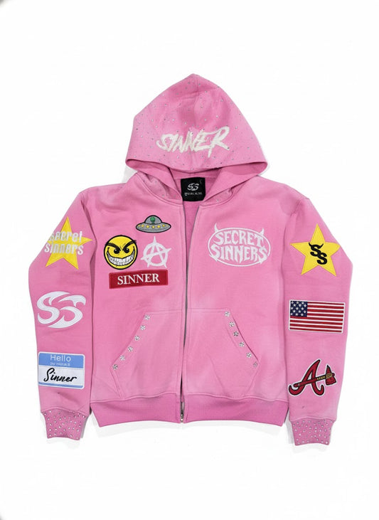 Pink Finale Zip-Up